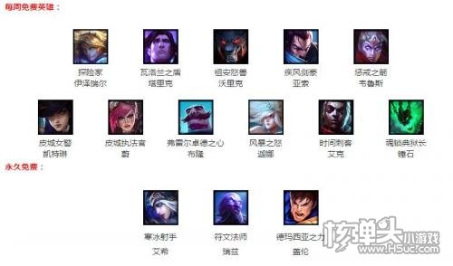 lol4月28日周免英雄介绍 lol4月28日半价皮肤介绍