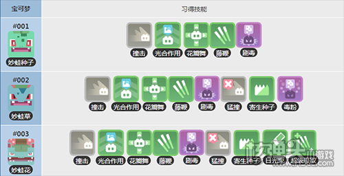 宝可梦大探险妙蛙草技能搭配详解