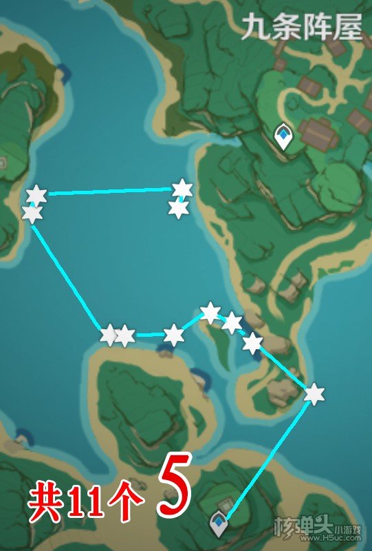 原神稻妻区域海灵芝采集路线分享