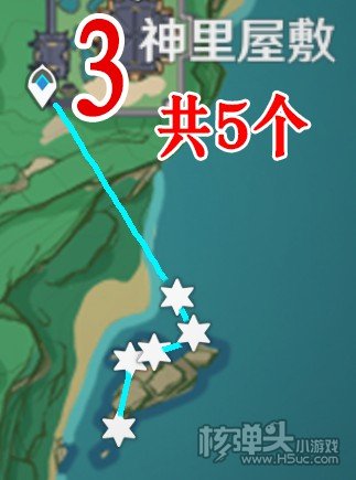 原神稻妻区域海灵芝采集路线分享