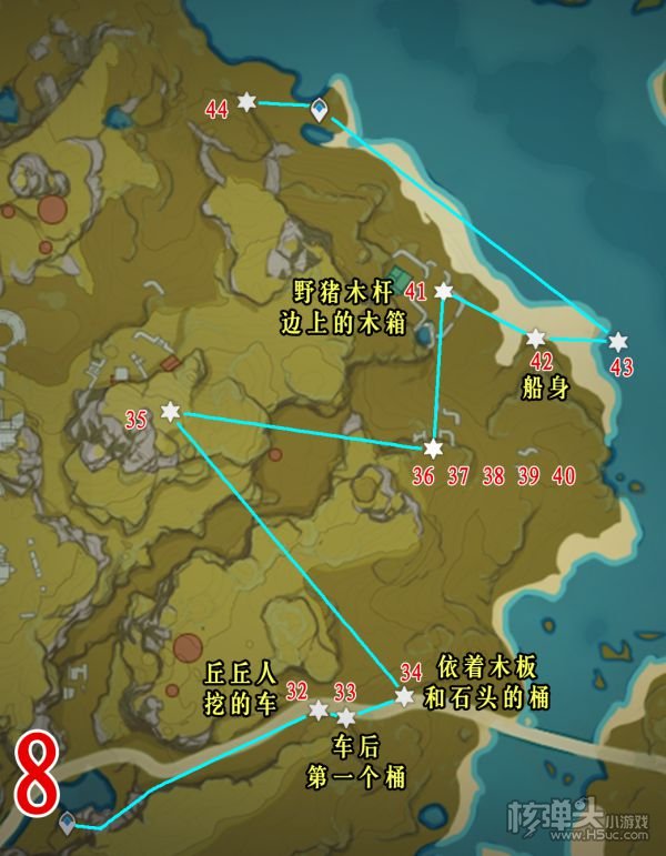 原神稻妻璃月圣遗物狗粮探索路线分享