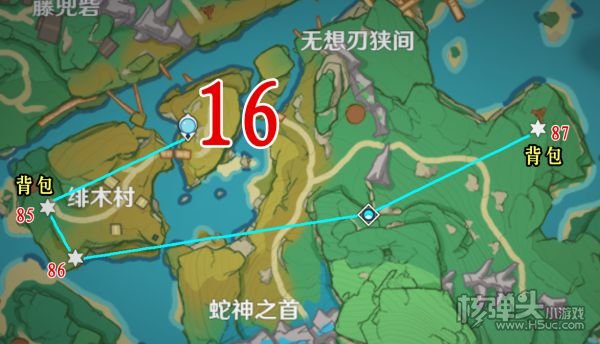 原神稻妻璃月圣遗物狗粮探索路线分享