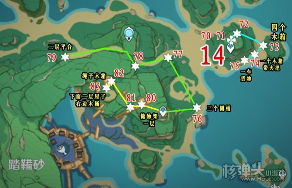 原神稻妻璃月圣遗物狗粮探索路线分享