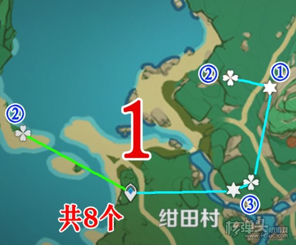 原神2.0版本132个紫晶块位置与跑图路线分享