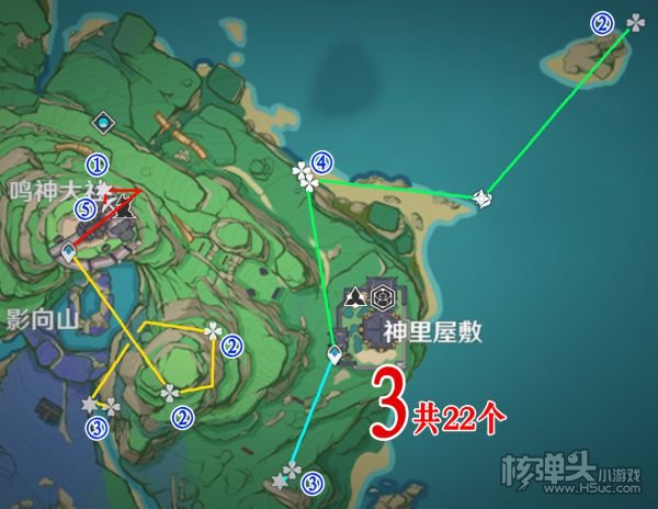 原神2.0版本132个紫晶块位置与跑图路线分享