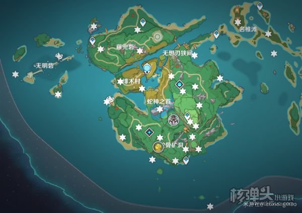 原神2.0版本全部雷神瞳位置标识汇总