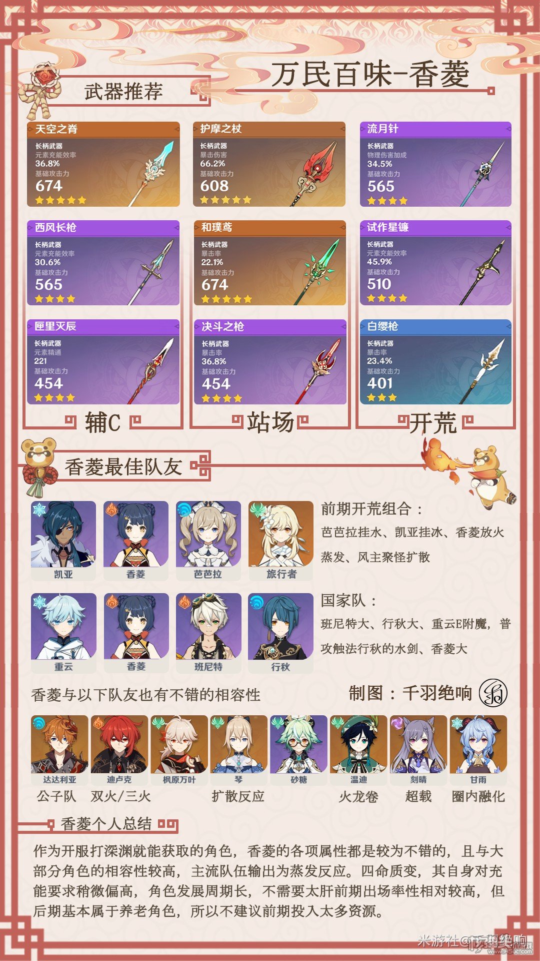 原神2.0版本香菱玩法攻略大全 香菱怎么玩