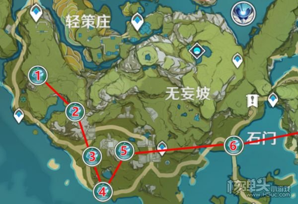 原神璃月地图地脉花位置及怪物汇总