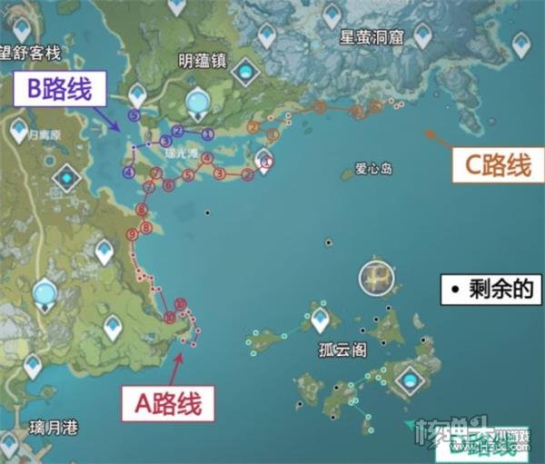 原神星螺采集路线一览