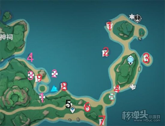 原神鹤观岛宝箱位置在哪里