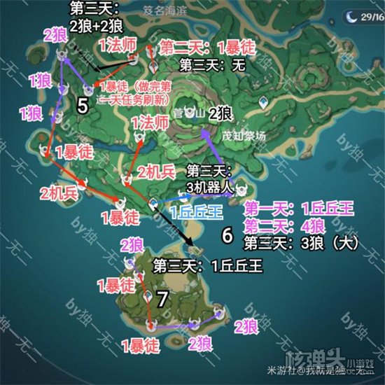 原神2.2鹤观岛锄地路线推荐