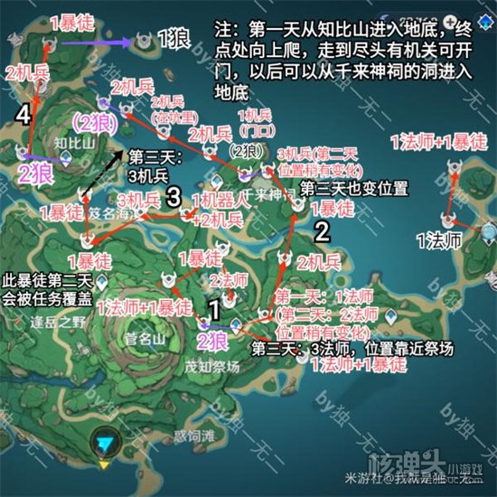 原神2.2鹤观岛锄地路线推荐