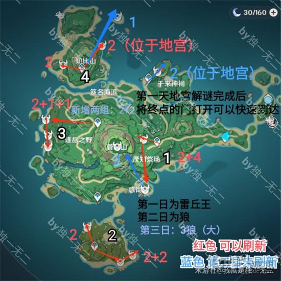 原神2.2鹤观岛锄地路线推荐