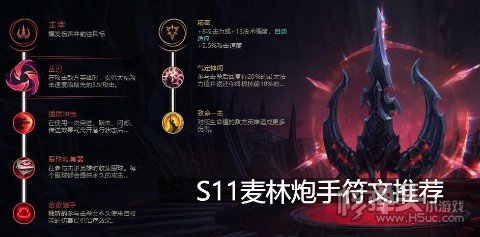 S11麦林炮手符文推荐