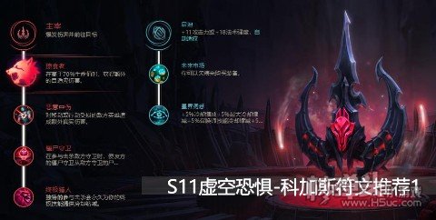 S11赛季虚空恐惧科加斯符文推荐1