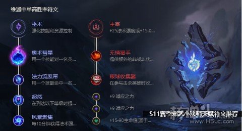 S11赛季邪恶小法师天赋符文推荐