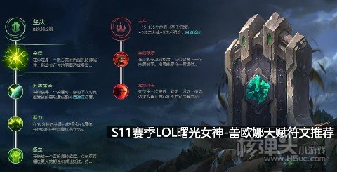 S11赛季LOL曙光女神蕾欧娜天赋符文推荐