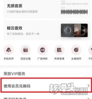 网易云音乐兑换码使用方法3