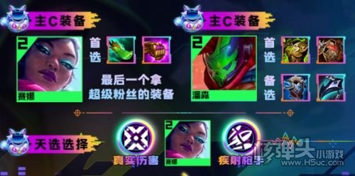 《云顶之弈》S10赛季护卫赛娜阵容搭配图表一览