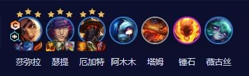 《云顶之弈》s10乡村莎弥拉阵容搭配图表一览