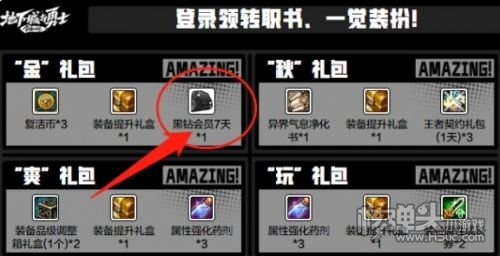 DNF黑钻礼包哪里领取 DNF黑钻礼包领取地址一览