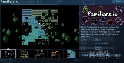 类宝可梦在线游戏《Familiars.io》Steam免费发布